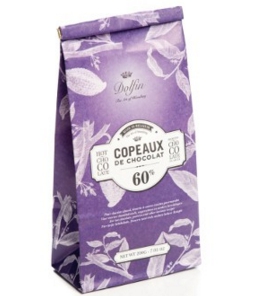 Dolfin Premium Belgian Chocolate Bar - Bag of 200g dark chocolate flakes 60% cocoa