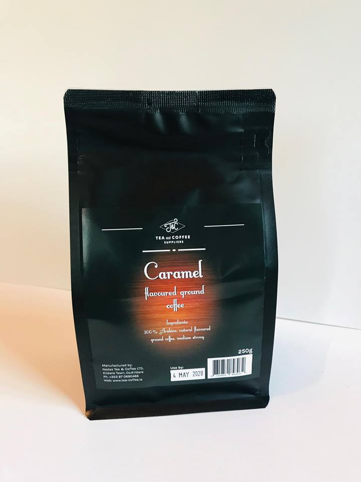 T&C CARAMEL flavoured ready ground coffee 250 g