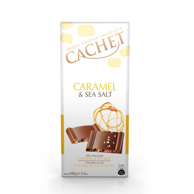 CACHET Milk Chocolate with Caramel & Sea Salt