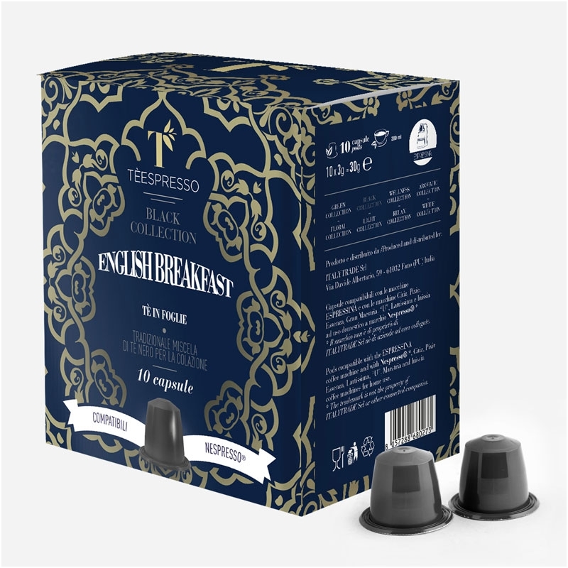 TEESPRESSO English Breakfast Tea Capsules - 10 Pods